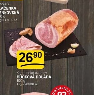 Kostelecké uzeniny BŮČKOVÁ ROLÁDA