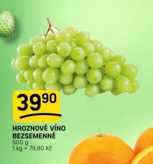 Hroznové víno bezsemenné