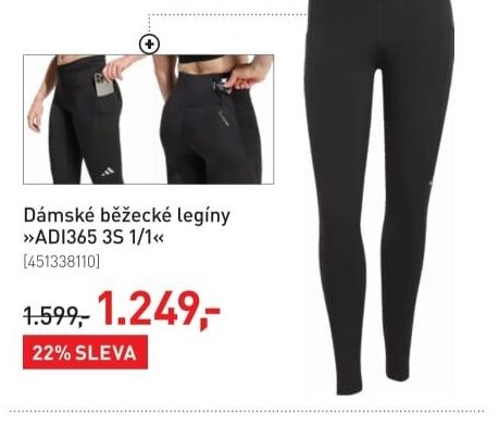 Dámské běžecké legíny ADI365 3S 1/1