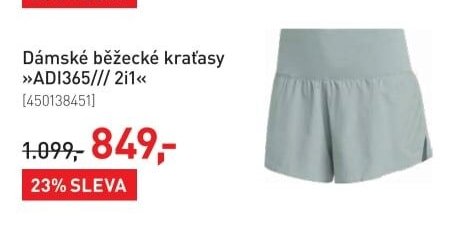 Dámské běžecké kraťasy ADI365/// 2i1