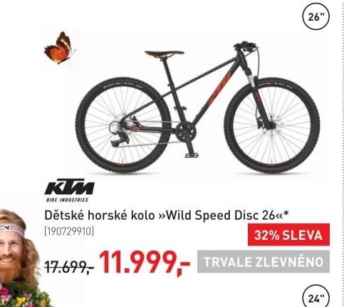 Dětské horské kolo »Wild Speed Disc 26«*