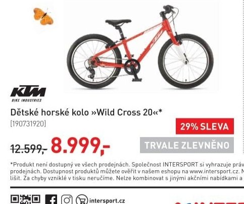 Dětské horské kolo »Wild Cross 20«*