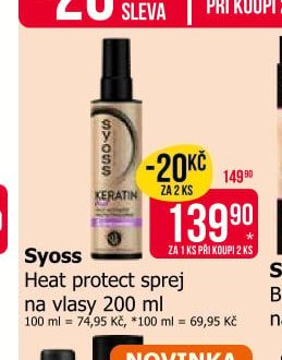 Syoss Heat protect sprej na vlasy 200 ml