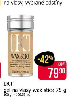 IKT gel na vlasy wax stick 75 g