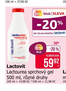 Lactovit Lactourea sprchový gel 500 ml