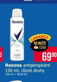 Rexona antiperspirant 150 ml, různé druhy
