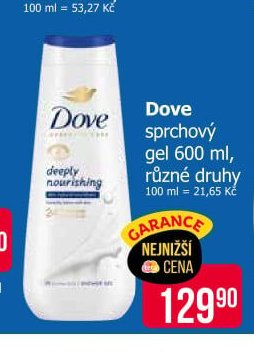 Dove sprchový gel 600 ml, různé druhy