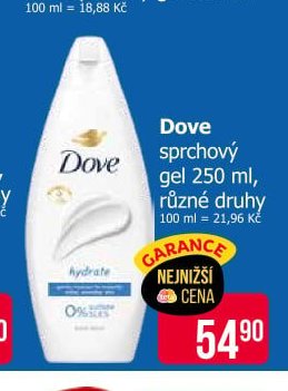 Dove sprchový gel 250 ml, různé druhy