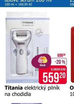 Titania elektrický pilník na chodidla