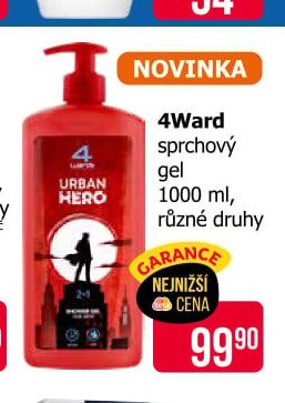 4Ward sprchový gel 1000 ml, různé druhy