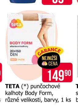 TETA (*) punčochové kalhoty Body Form, různé velikosti, barvy, 1 ks