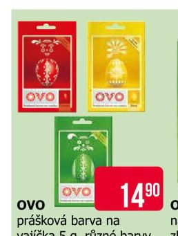 OVO prášková barva na vajíčka 5 g, různé barvy