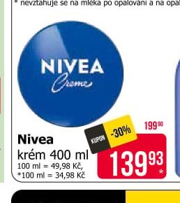 Nivea krém 400 ml