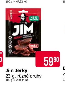Jim Jerky 23 g, různé druhy