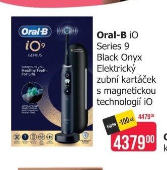 Oral-B iO Series 9 Black Onyx Elektrický zubní kartáček s magnetickou technologií iO