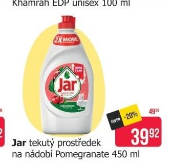 Jar tekutý prostředek na nádobí Pomegranate 450 ml
