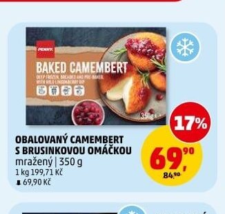 OBALOVANÝ CAMEMBERT S BRUSINKOVOU OMÁČKOU