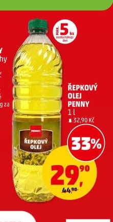 Řepkový olej Penny