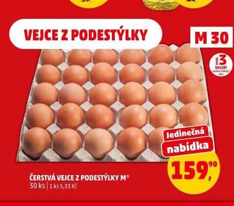 Čerstvá vejce z podestýlky M