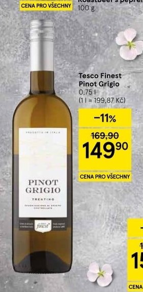 Tesco Finest Pinot Grigio 0,75 l