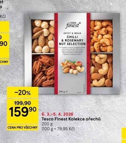 Tesco Finest Kolekce ořechů 200 g