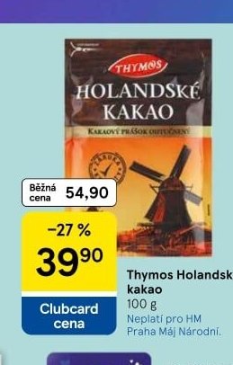 Thymos Holandské kakao