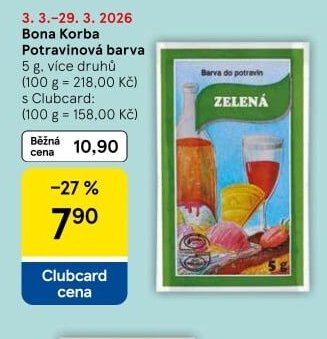 Bona Korba Potravinová barva