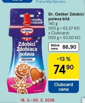 Dr. Oetker Zdobící poleva bílá