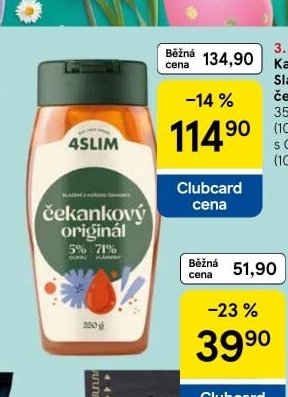 Kaumy 4slim Sladidlo čekankový originál 350 g