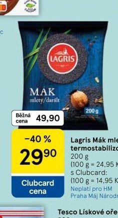 Lagris Mák mletý termostabilizovaný 200 g