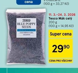Tesco Mák celý 200 g