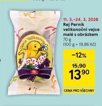 Rej Perník velikonoční vejce malé s obrázkem