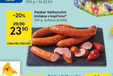 Pejskar Velikonoční klobása s kopřivou