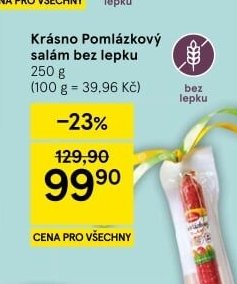 Krásno Pomlázkový salám bez lepku