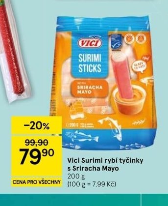 Vici Surimi rybí tyčinky s Sriracha Mayo
