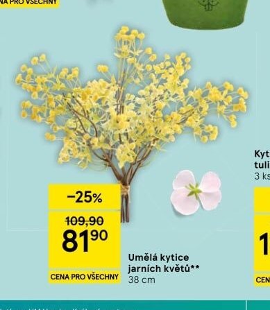 Umělá kytice jarních květů