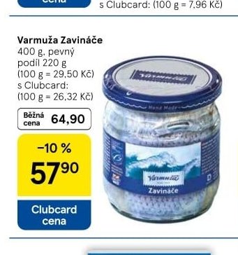 Varmuža Zavináče 400 g
