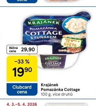 Krajánek Pomazánka Cottage 100 g