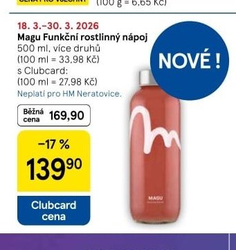 Magu Funkční rostlinný nápoj 500 ml