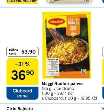 Maggi Nudle z pánve 185 g