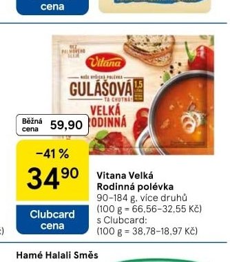 Vitana Velká Rodinná polévka 90–184 g