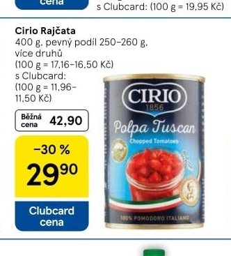 Cirio Rajčata 400 g