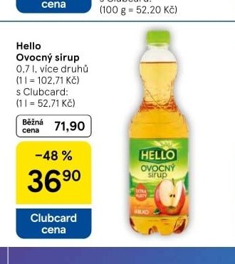 Hello Ovocný sirup