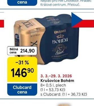Krušovice Bohém 8x 0,5 l