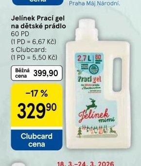 Jelínek Prací gel na dětské prádlo