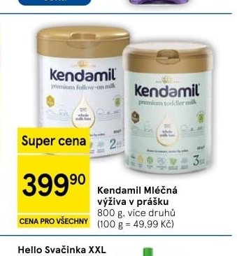 Kendamil Mléčná výživa v prášku