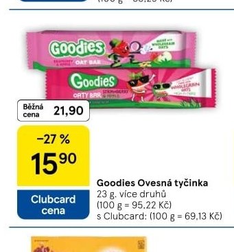 Goodies Ovesná tyčinka