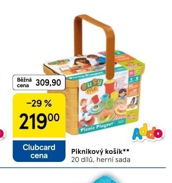 Piknikový košík 20 dílů, herní sada