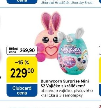 Bunnycorn Surprise Mini S2 Vajíčko s králíčkem