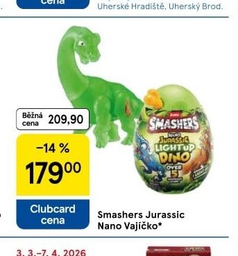 Smashers Jurassic Nano Vajíčko